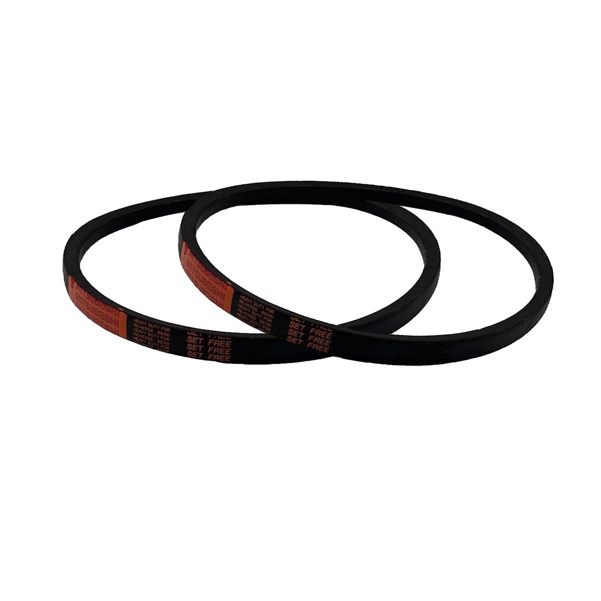 2 Genuine Mitsuboshi PTO Belts Fits Kubota G3 / G3HST Replaces P/N 66021-2500-0