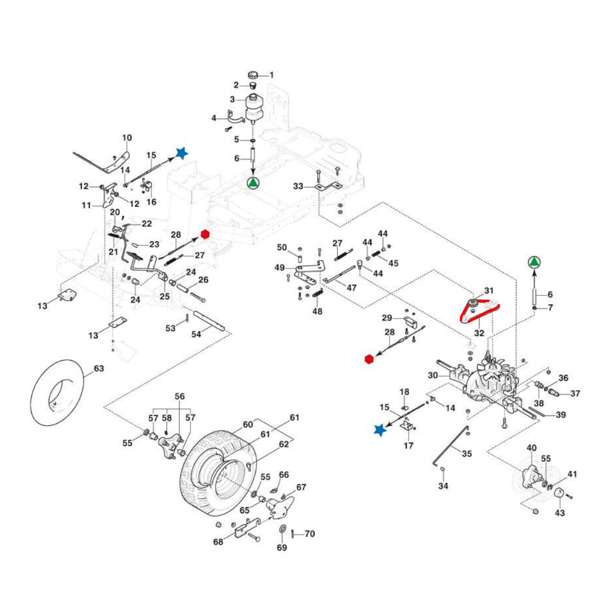 Edt EDT 145 H-102 754-0125A Engine to Variator Belt