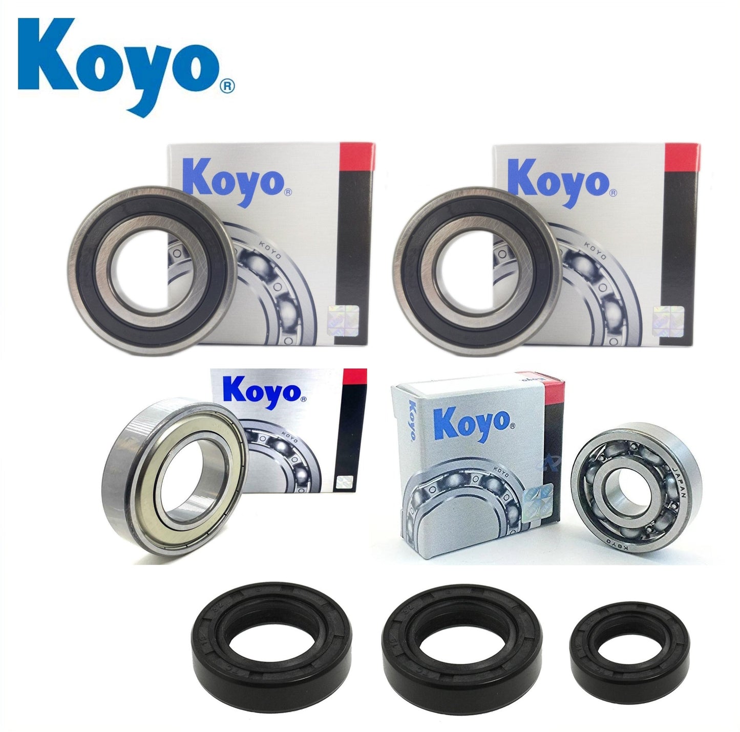 Yamaha YBR125 3D92 Rear Wheel Bearing Kit with Koyo bearings