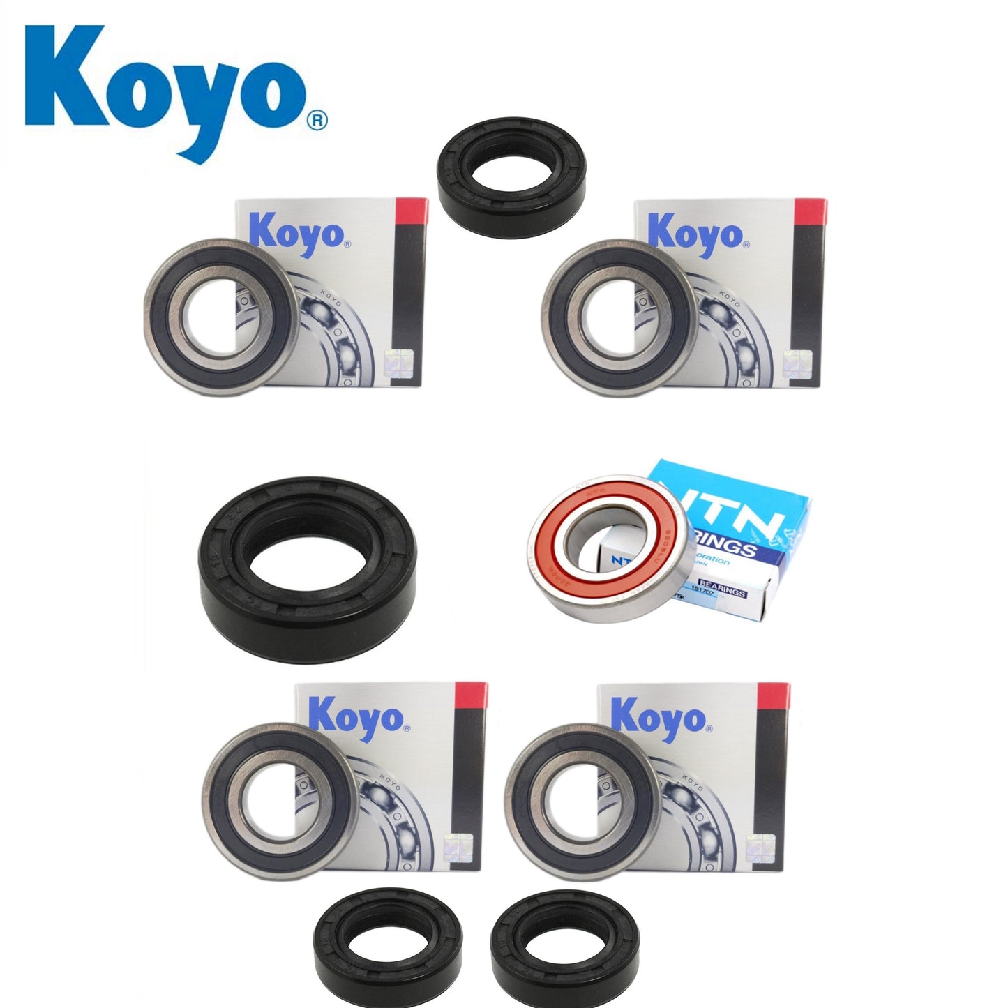 Yamaha YZF R3 2015 B024 front and rear wheel bearing kit with Koyo bearings