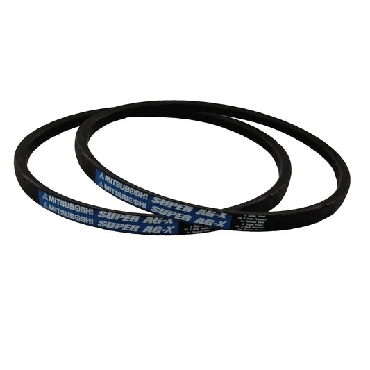 2 Genuine Mitsuboshi Super AG-X PTO Belts For Kubota G2160 P/N 66021-25080