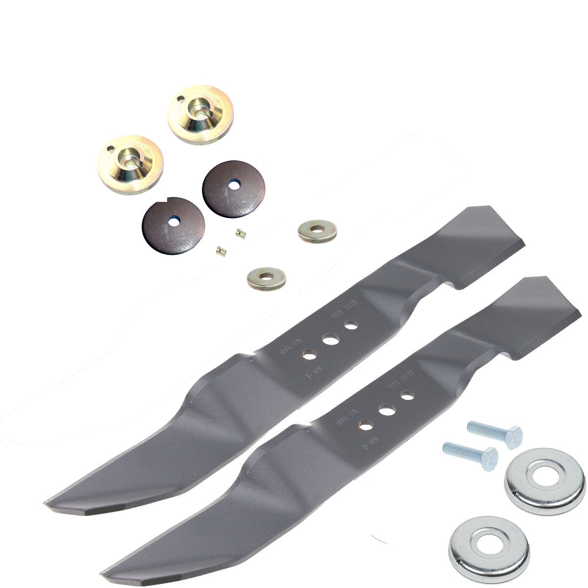 Husqvarna RIDER PRO 18 953521901 Blade Kit for Bio 90 deck Containing Part Numbers 531006097 & 535410801 & Fasteners