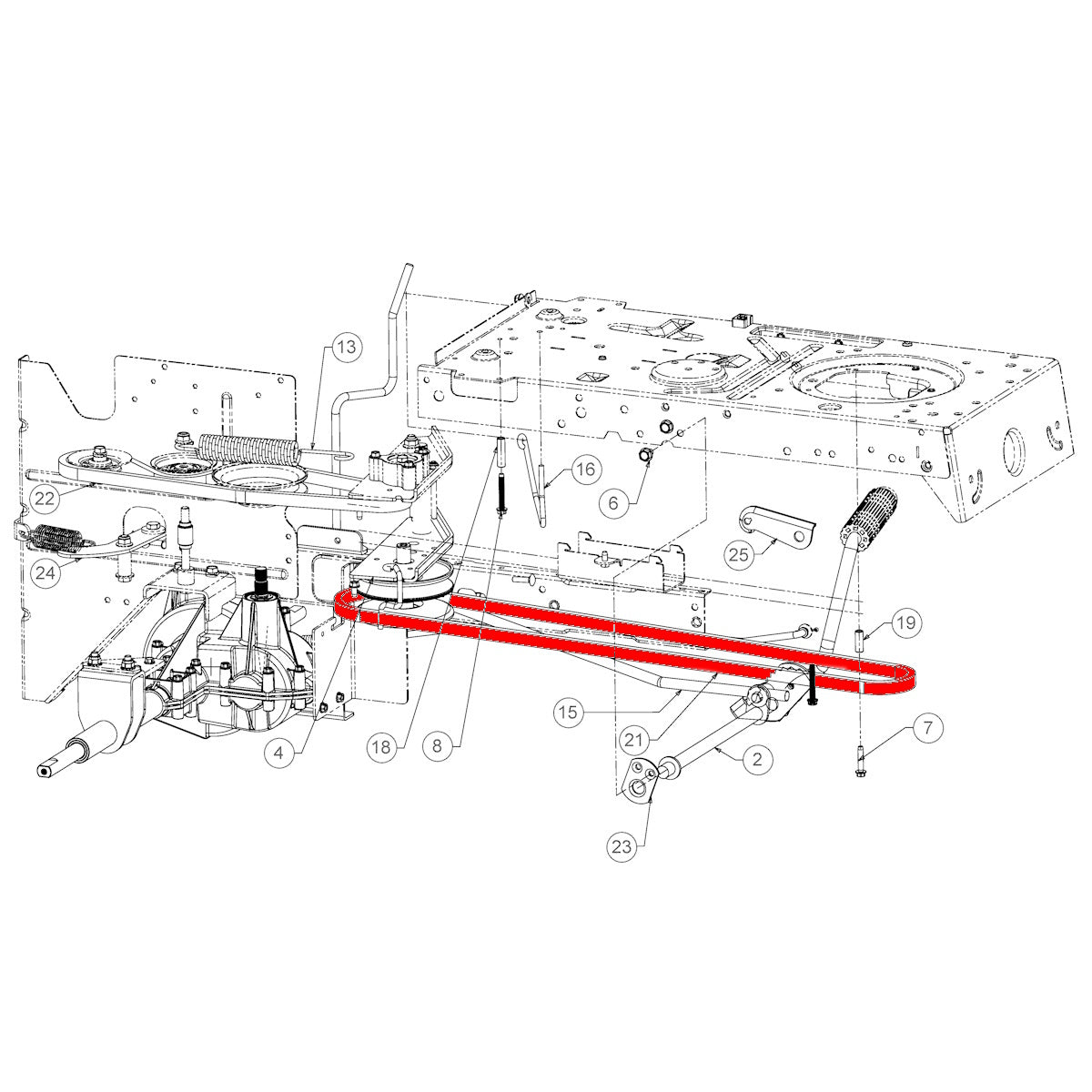 Cub Cadet LT1 NR92 754-04211 Long Transmission Belt