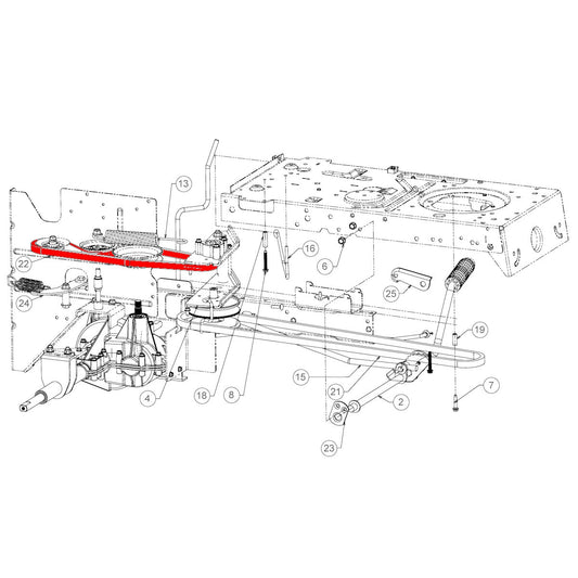 Cub Cadet LT1 NR92 754-04268 Short Transmission Belt