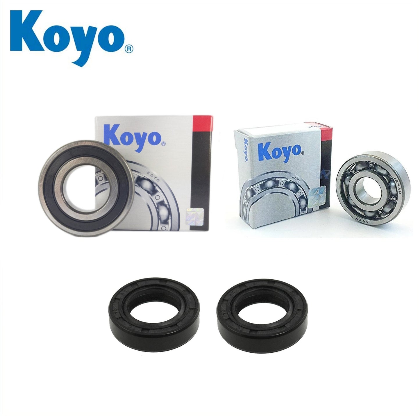 Yamaha YFM250 BIG BEAR 250 1P0F 010 B Front Wheel Bearing Kit with Koyo bearings