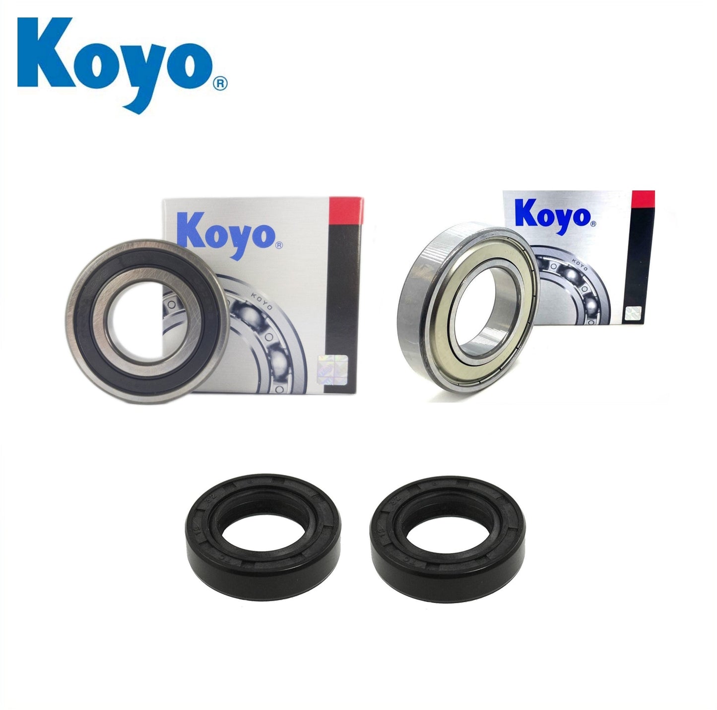 Yamaha YFM250 Moto 4 3GH4 020 B Front Wheel Bearing Kit with Koyo bearings