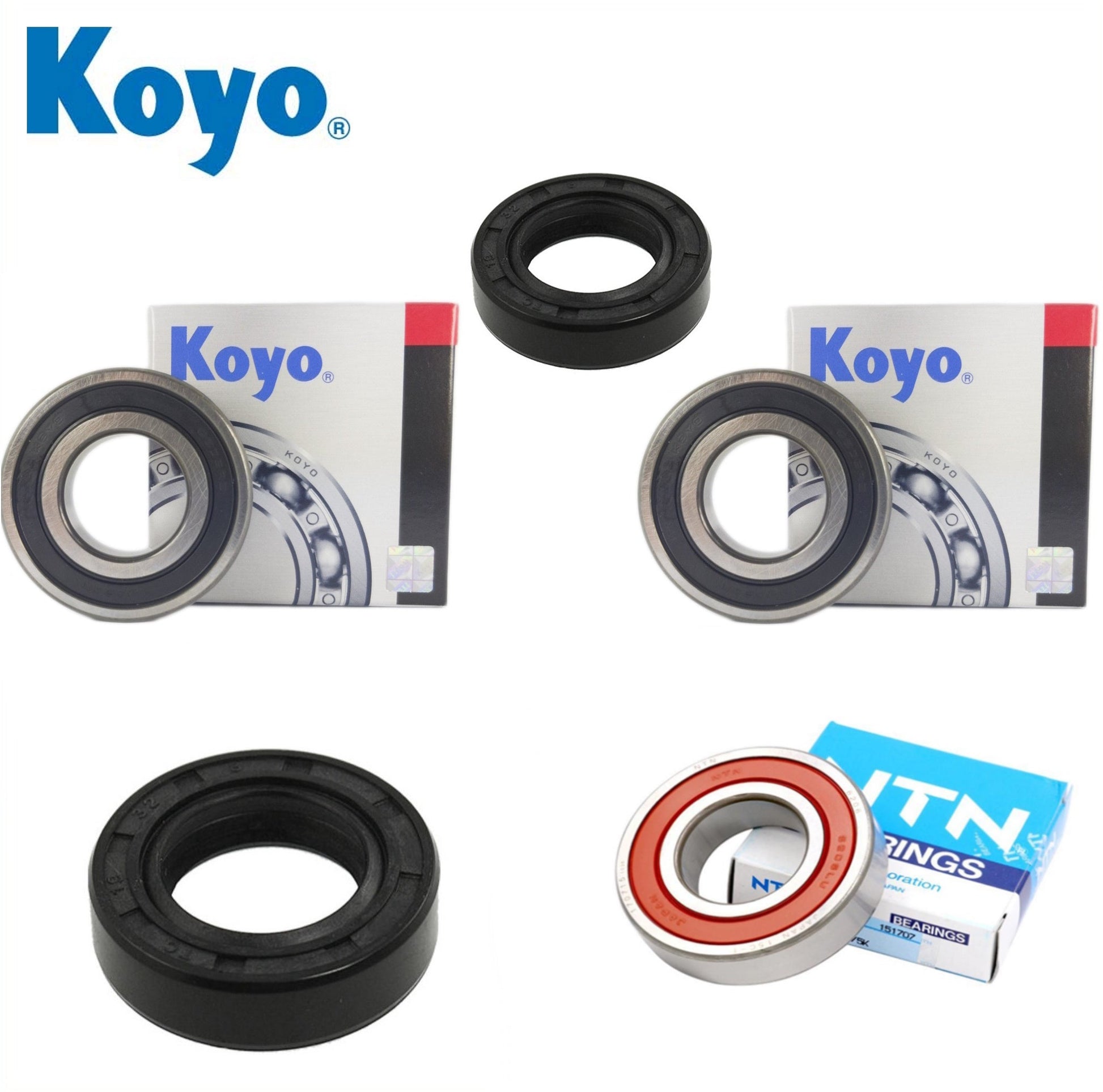 Yamaha YZF R3 B02C Rear Wheel Bearing Kit with Koyo bearings