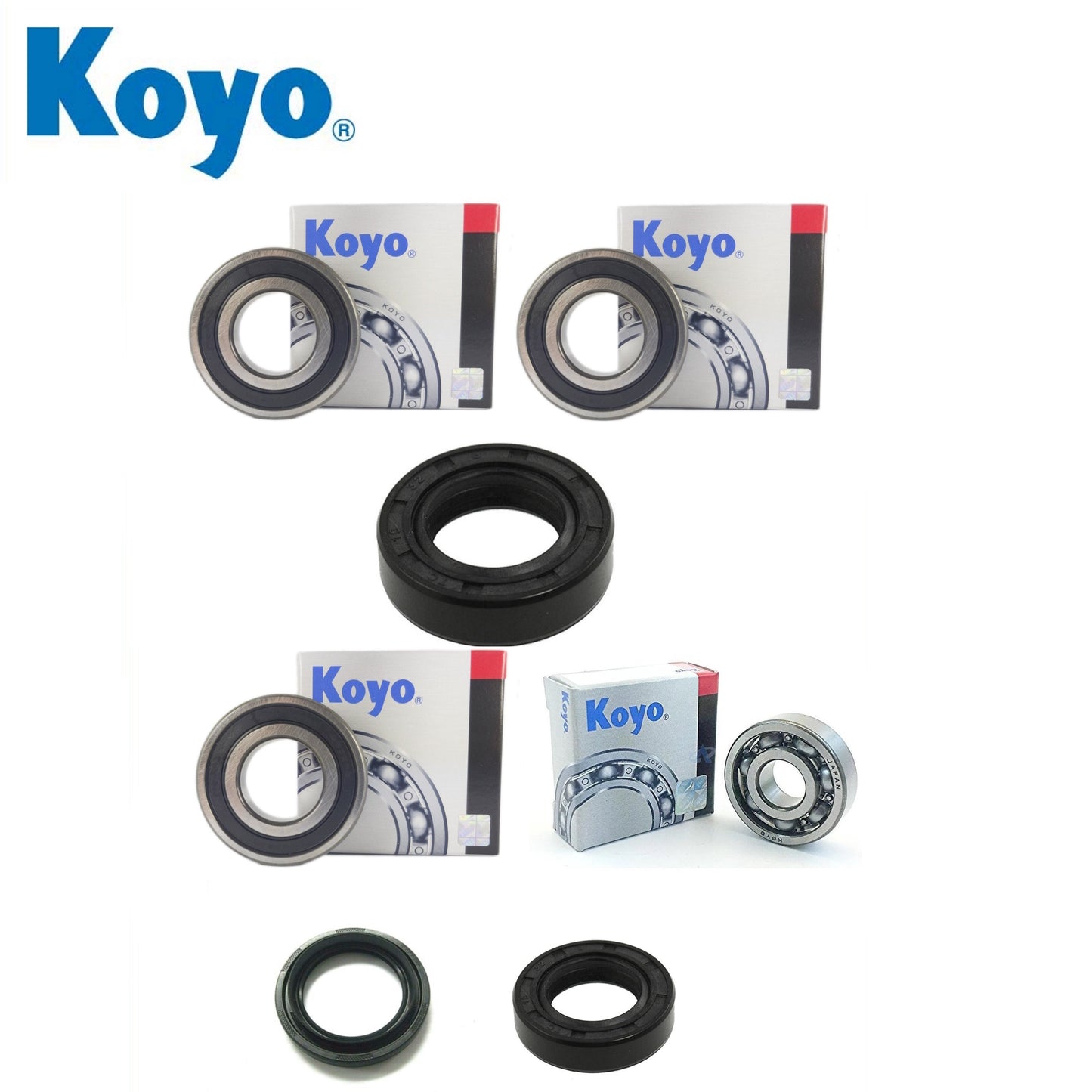Yamaha YFM250 2000 4XE8 030 D front and rear wheel bearing kit with Koyo bearings