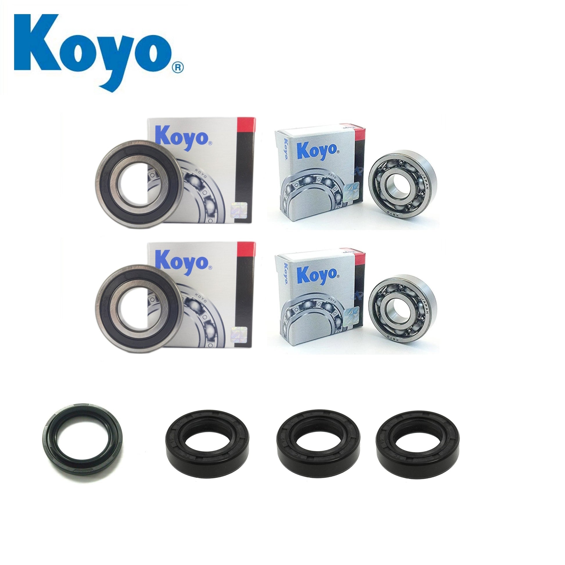 Yamaha YFM250 2001 4XED 030 A front and rear wheel bearing kit with Koyo bearings