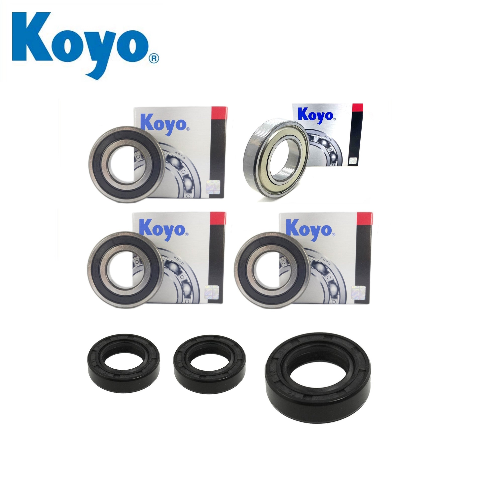 Yamaha YFM250 Moto 4 1990 3GH4 999 B front and rear wheel bearing kit with Koyo bearings